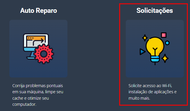 Antares com Solicitações destacado